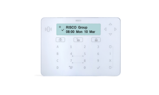 Bàn phím điều khiển cảm ứng RISCO Elegant RPKELPWT000B